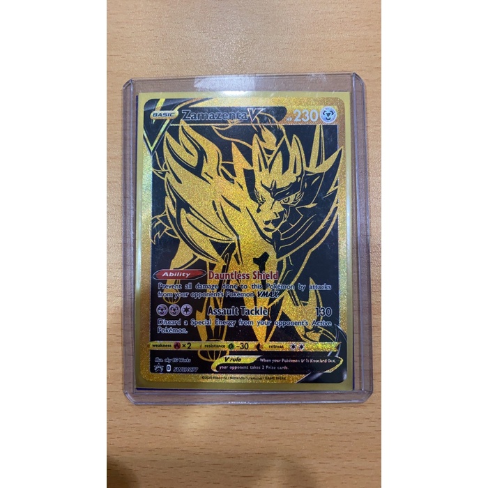 ✅New Zamazenta Black Gold Promo Card Terbaru