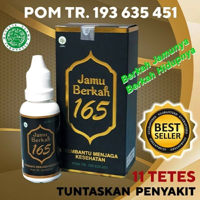 Obat Jamu Tetes Berkah 165 BPOM - Garansi Uang Kembali Dijamin 100%