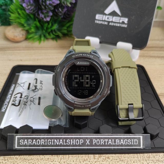 Jam Tangan Eiger Helicon Watch Original Olive