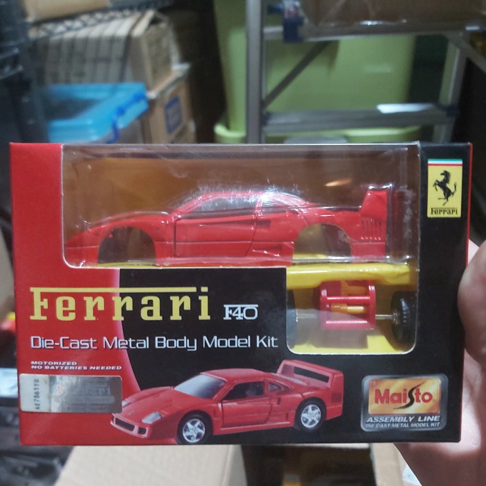 ✅COD Maisto Assembly Line F40 Scale 1:43 Diskon