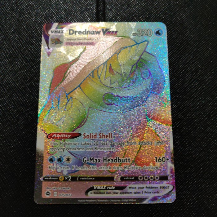✅New Kartu Pokemon Tcg En Swsh Champion'S Path Drednaw Vmax Hr Error Terbatas
