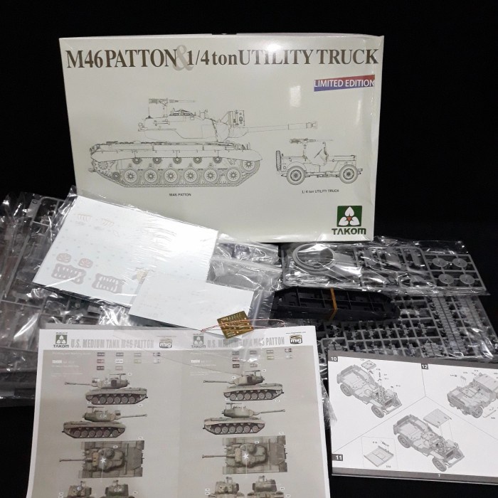 ✨New Mokit Takom 1:35 2117X M46 Patton  1/4 Ton Utility Truck Berkualitas