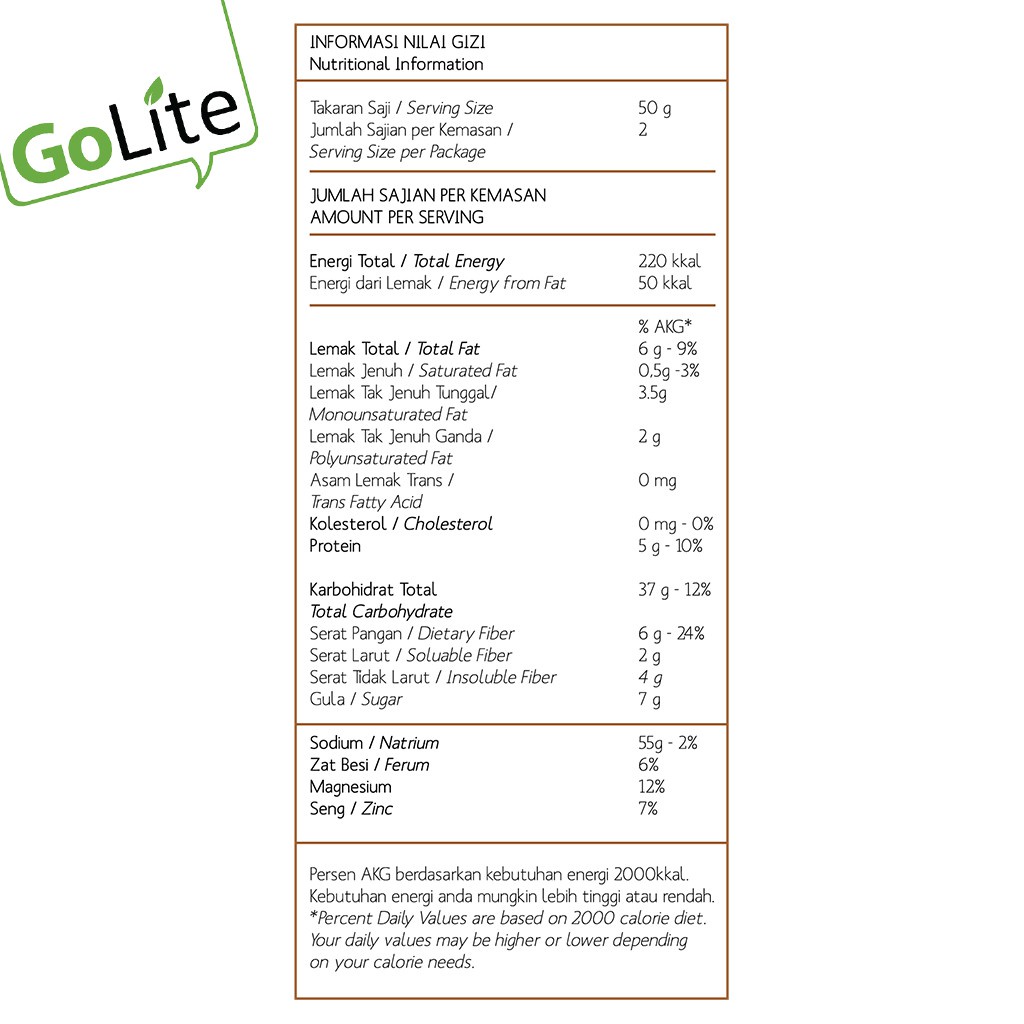 

Granola GoLite Dark Choco Hazelnut Toasted Muesli 100g (Triple Pa)