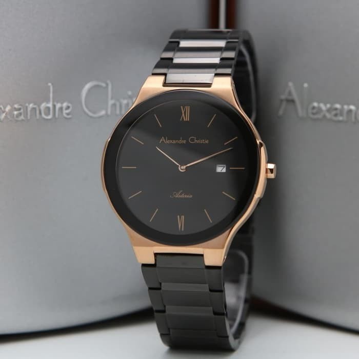 ✅Termurah Jam Tangan Pria Alexandre Christie Ac 8612 Original - Black Rosegold Diskon