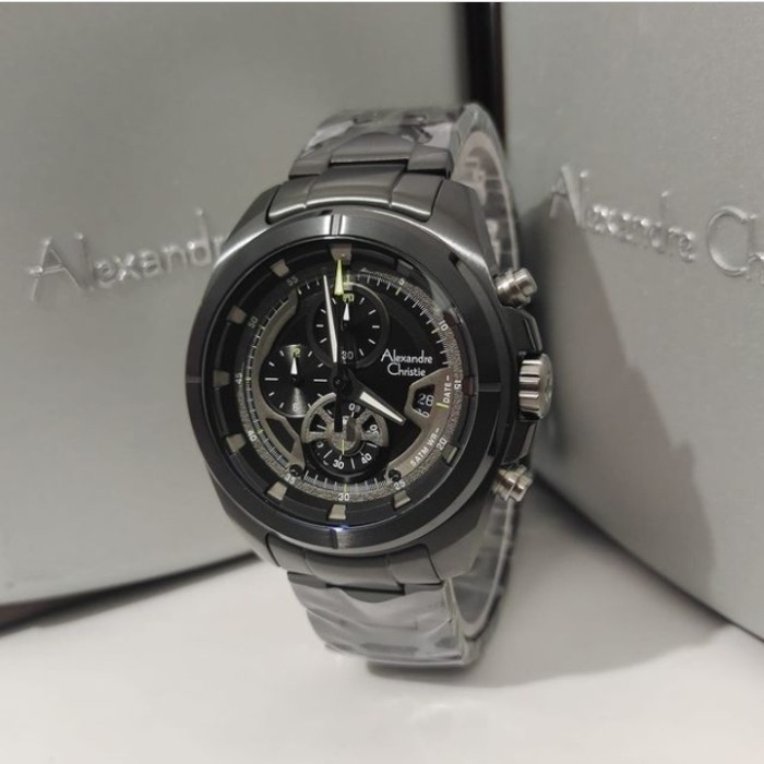✅Sale Alexandre Christie Ac6622 / Ac 6622 Black - Jam Tangan Pria Original Limited