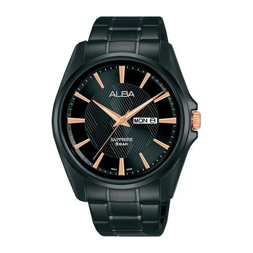 ✅Ori Alba Aj6093X1 Black Sapphire Jam Tangan Pria Original Ori Terbatas