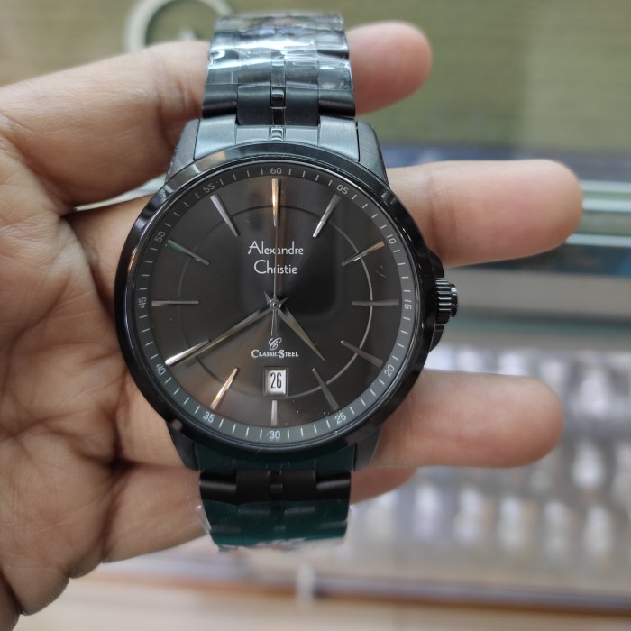 ✅Original Jam Tangan Pria Original Alexandre Christie Ac 8655 Md All Stainless Terbaru