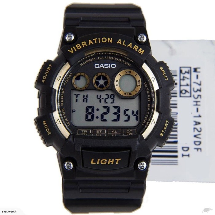 ✅Ori Casio W-735H-1A2V / W735H Original  Bergaransi Limited
