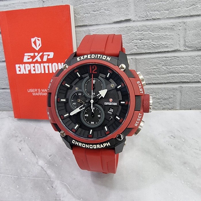 ✅Ori Jam Tangan Pria Original Expedition E6781M Red Terbatas