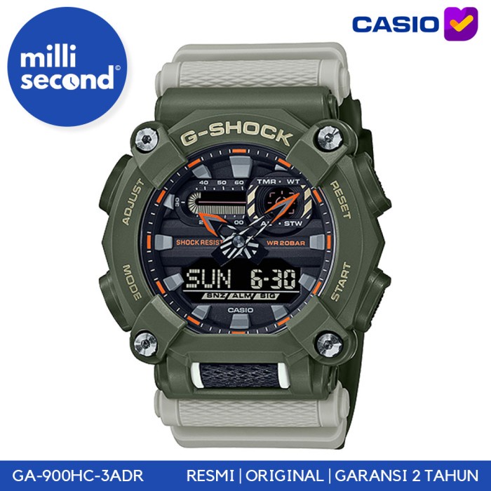 ✅Termurah Casio G-Shock Ga-900Hc-3Adr/Ga900Hc-3A Original  Garansi Resmi Diskon
