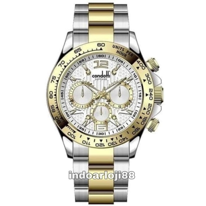✅Sale Condotti Grassetto Cn7094-G01-S18 Two-Tone Stainless Steel Men'S Watch Terbatas