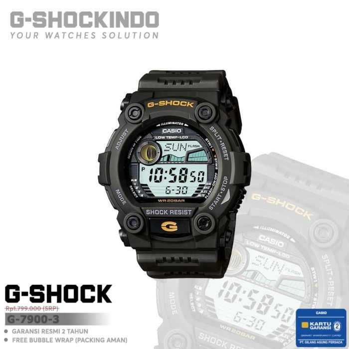 ✅Ready Casio G-Shock G-7900-3 / G-7900-3Dr Original Limited