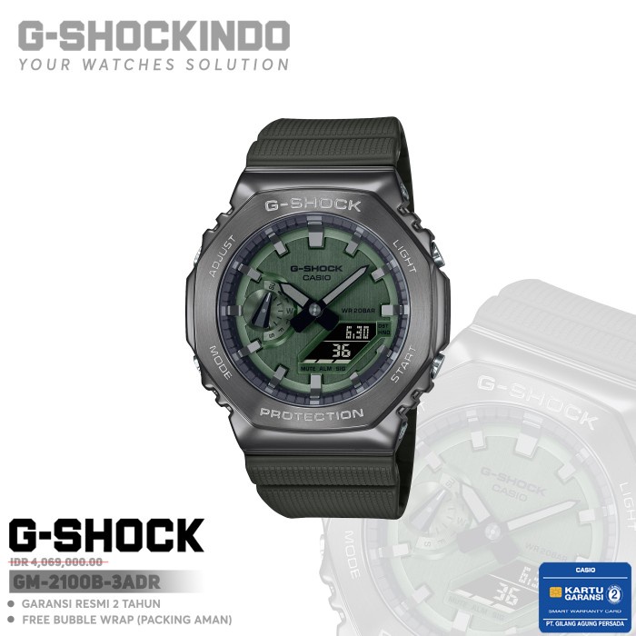 ✅Sale Casio G-Shock Gm-2100B-3Adr Original Berkualitas