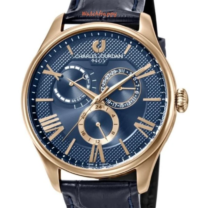 ✅Sale Charles Jourdan Cj1047-1583M Cj1047 Cj 1047 Mens Blue Dial Original Bisa Sameday