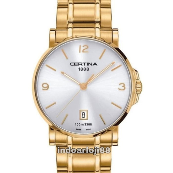 ✅Ready Sale Certina C017.410.33.037.00 Ds Caimano White Dial Men'S Watch Bisa Gojek