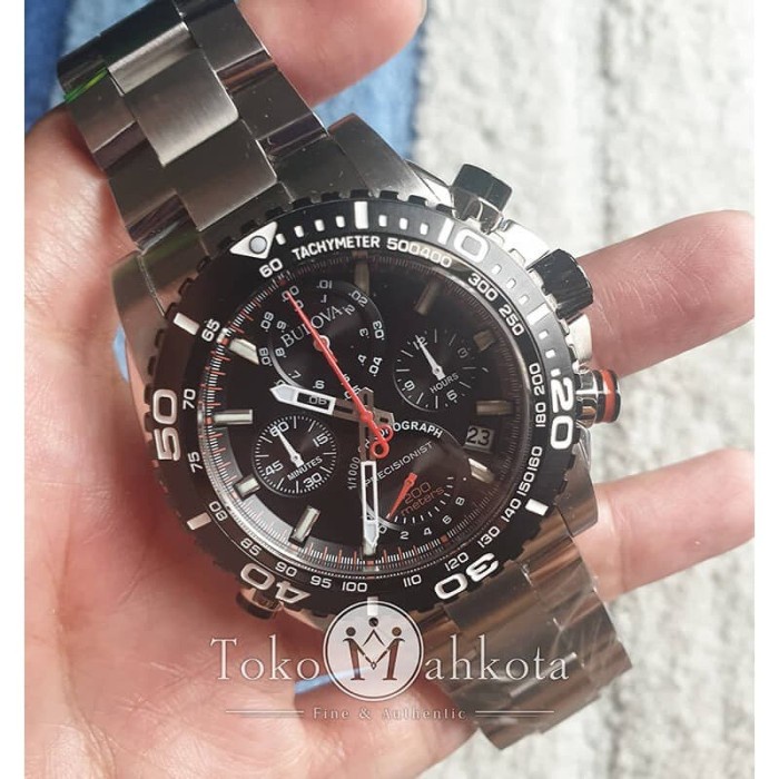 ✅Ori Jam Bulova Precisionist Chronograph 98B212 Bisa Gojek
