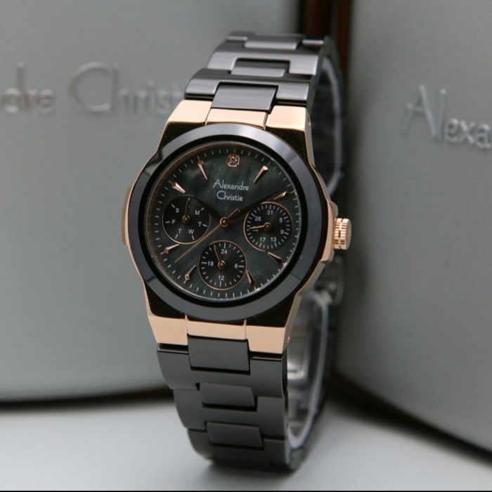 ✅Baru Alexandre Christie Ac 2862 / Ac 2862Bf Rosegold Black OriginalGaransi Bisa Gojek