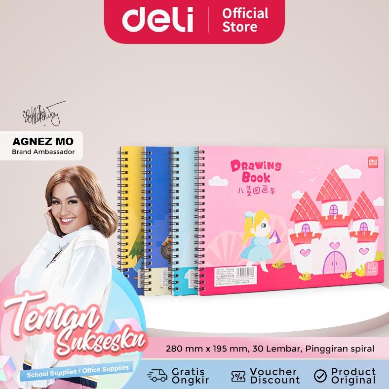 

Deli Cute Painting Book / Buku Gambar Design Lucu 100g 30 lembar 73351