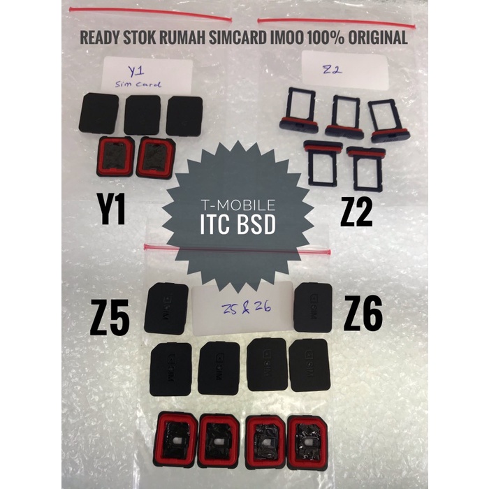 BISA COD TEMPAT SIMCARD IMOO / SIMCARD TRAY IMOO Y1, Z2, Z5, Z6 ORIGINAL 100% /JAM TANGAN ANAK/JAM