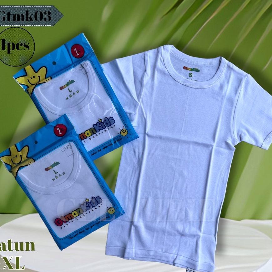 Restock Kaos Dalam Gt man Kids | Oblong Anak Gt man | Kaos Dalam Anak Polos Katun Premium Quality.