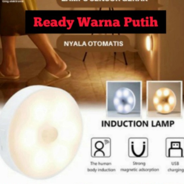 Lampu Tidur LED Sensor Gerak Lamp Lemari Otomatis Magnetic Night Light ✣ipf™