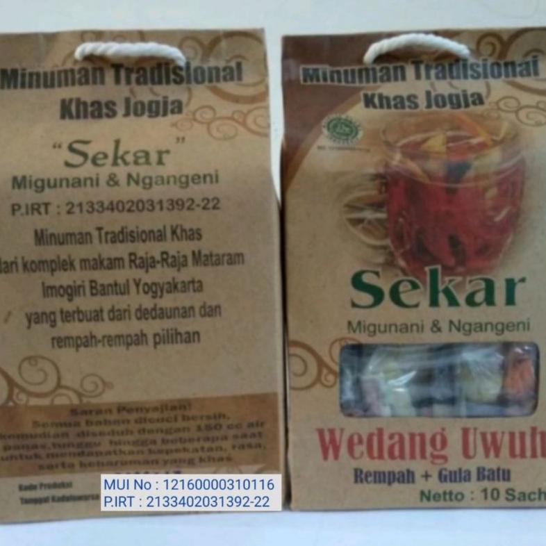 

Bisa Cod SEKAR Wedang Uwuh Kualitas Isi 10 Sachet (Komplit Rempah + Gula Batu) | Minuman Tradisional Khas Bantul Jogja ,.