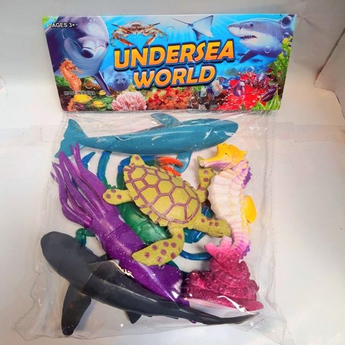 Mainan Miniatur Hewan Laut Ukuran Besar Isi 6 Pcs Berkualitas