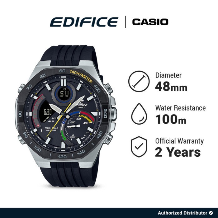 Casio Jam Tangan Pria Edifice Original ECB-950MP-1ADF Analog Digital