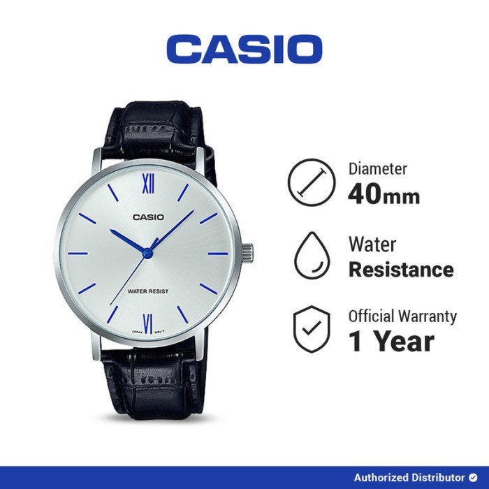 [READY INSTANT] Casio Jam Tangan Pria MTP-VT01L-7B1UDF Analog Original