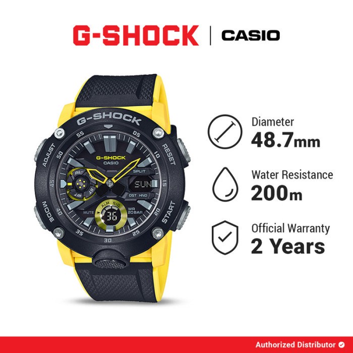 [READY INSTANT] G-Shock Jam Tangan Pria GA-2000-1A9DR Original Waterproof