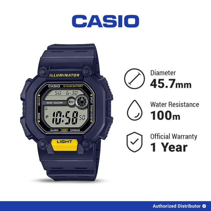 Casio Jam Tangan Pria W-737H-2AVDF Digital Sport
