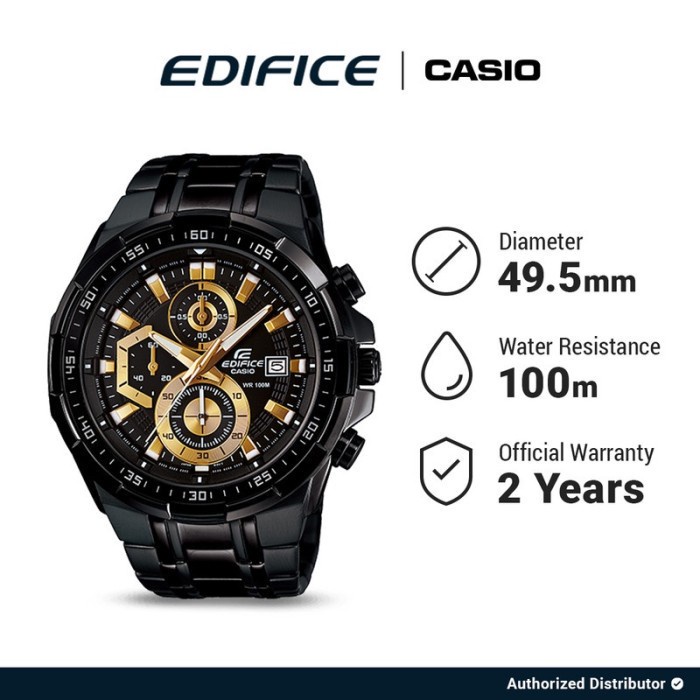 Casio Edifice Jam Tangan Original EFR-539BK-1AVUDF