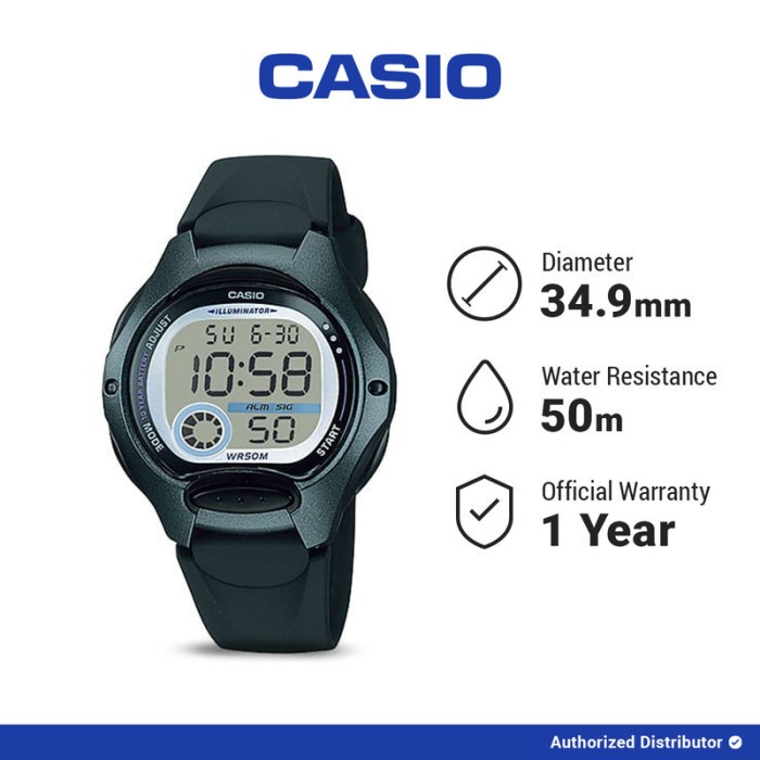 [READY INSTANT] Casio Original LW-200-1BVDF Jam Tangan Wanita Digital