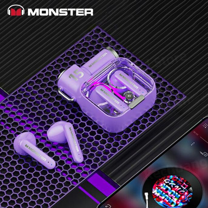 Monster Xkt15 Bluetooth Earphone Tws Headset Earbuds Headphone