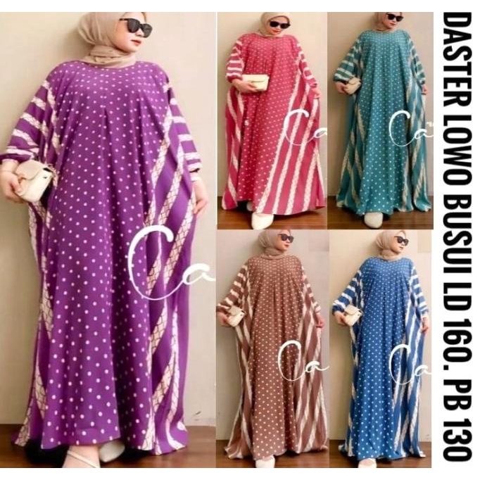 Trend Daster Panjang Lowo Murah Super Jumbo Lengan Pendek Resleting Busui Stok Terbatas