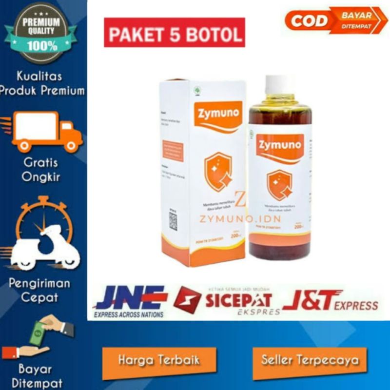 MADU ZYMUNO - MADU HERBAL ORIGINAL - PAKET 5 BOTOL