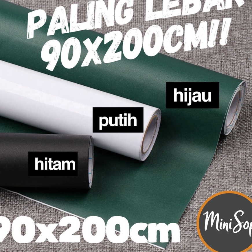 

[R19-♥> Stiker Papan tulis Whiteboard Blackboard Spidol Kapur tempel hitam putih hijau 60 x 200 CM - 90 X 200 CM➲.!