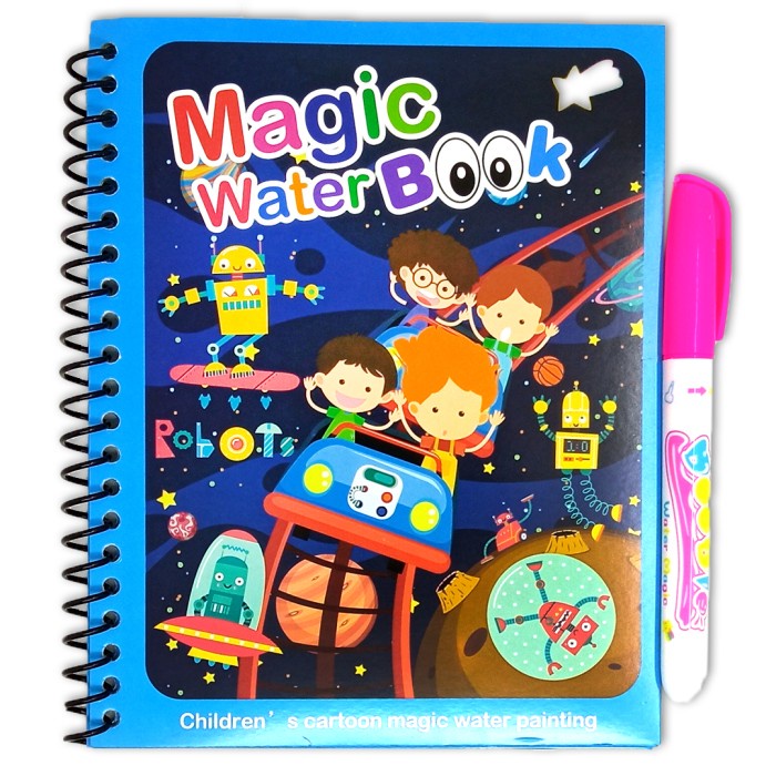 

Magic Water Book Mainan Buku Mewarnai Anak Dengan Pena Air Part II
