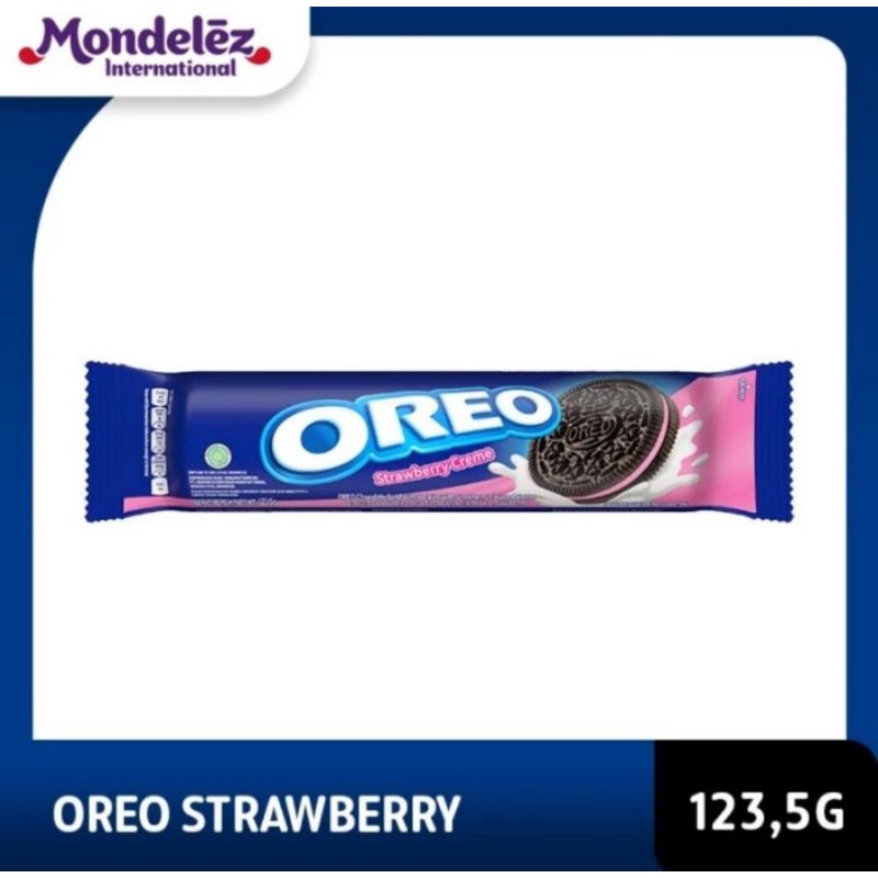 

Oreo Biskuit Krim Rasa Stroberi 133 gr