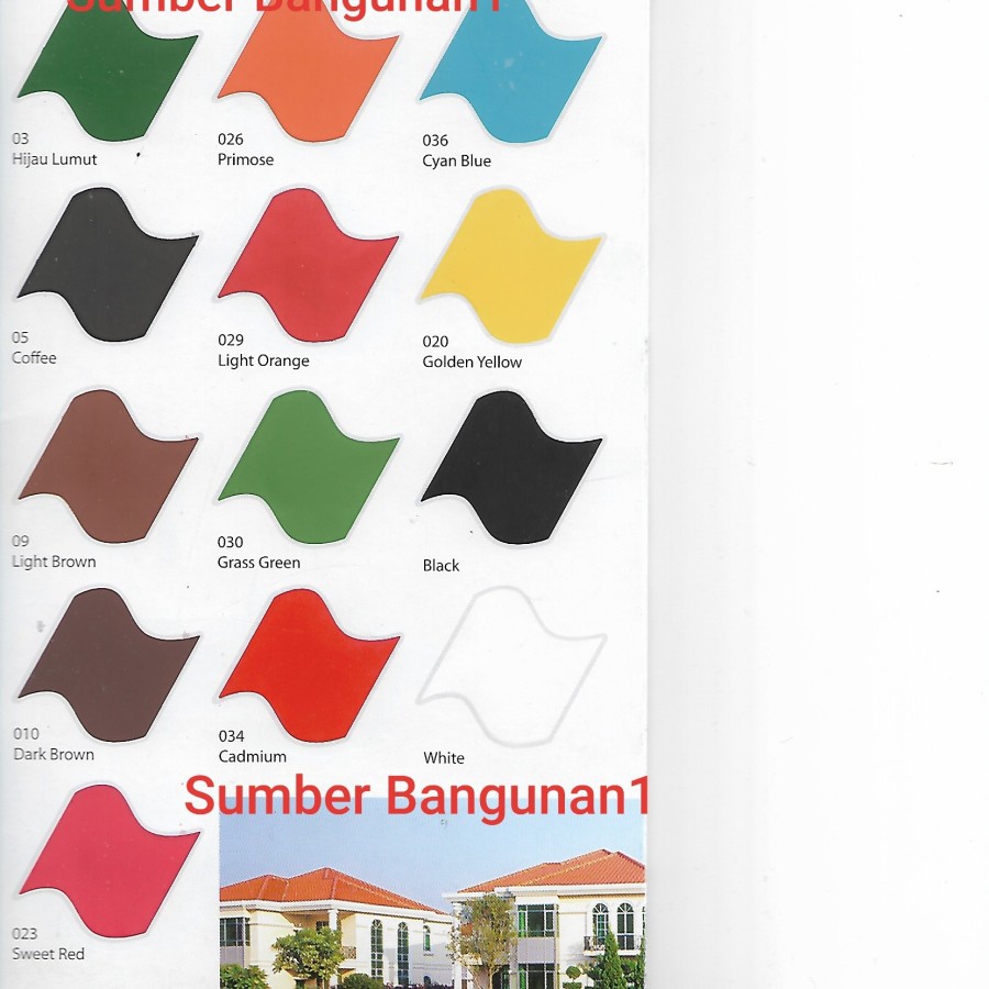 Cat Genteng Starlex 1Gallon Warna Cat Exterior Lapangan Kolam Trotoar