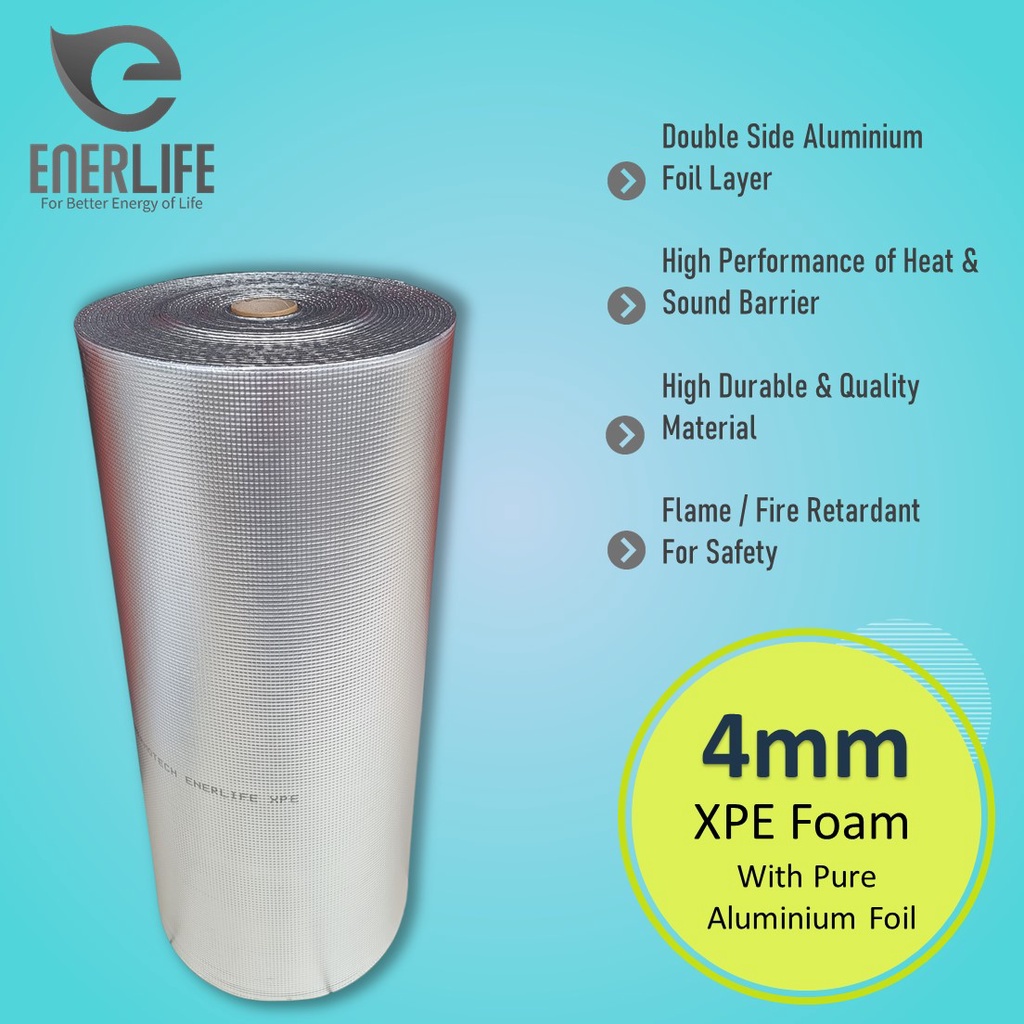 Alunium Foil Atap Rumah Spandek Genteng 4Mm Double Side - Harga Per Meter S-4A2