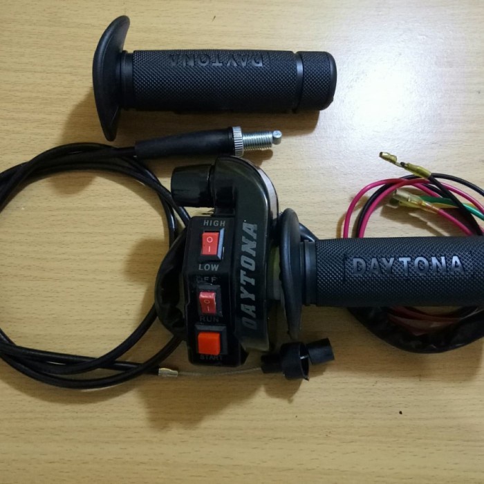 Gas Spontan Daytona handgrip UNIVERSAL Starter Saklar 2 & 3 tombol ready