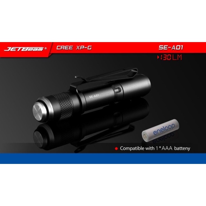 Senter LED Mini CREE XP-G 130 Lumens - JETBeam terlaris