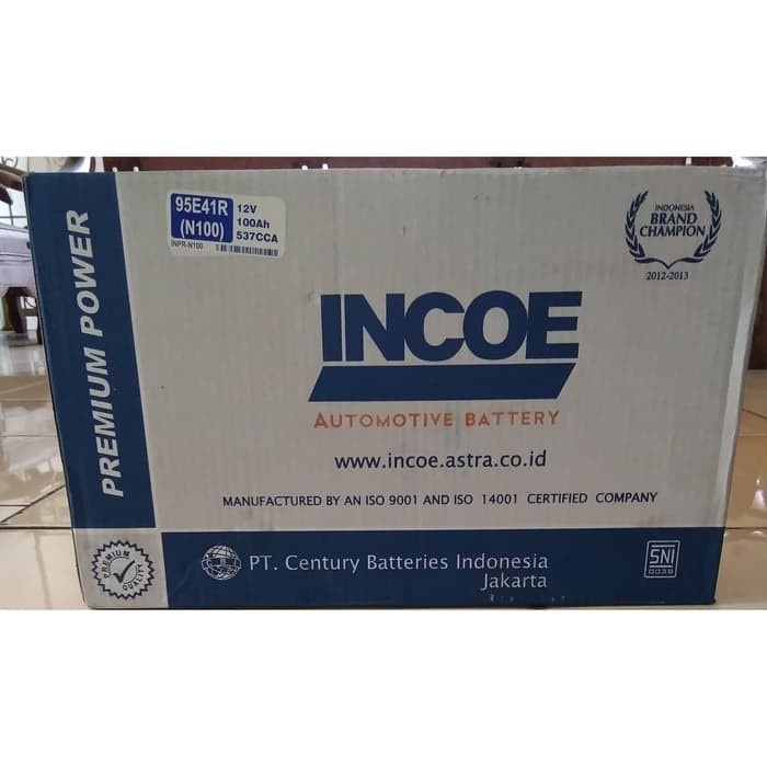 Accu / Aki Incoe Premium N100 star