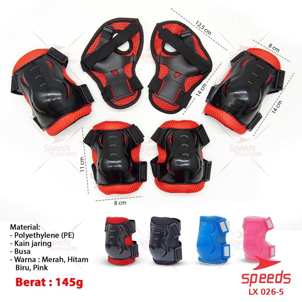 Promo Speeds Deker Sepatu Roda Anak Deker Inline Skate Pelindung Lutut Sikut Sepatu Roda Anak Safety