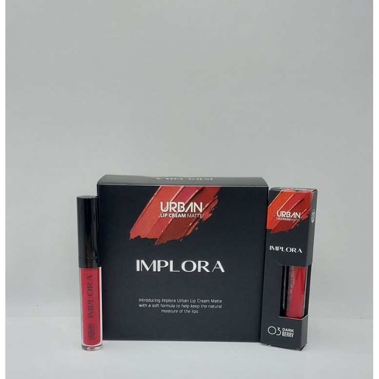 {12 Pcs} LIP CREAM IMPLORA URBAN MATTE NO 03 LUSINAN