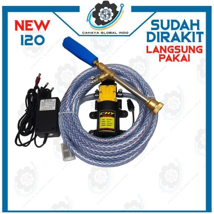 Miliki Alat Steam Pompa Dc 120Psi Set Mesin Cuci Ac Motor Mobil Steam Premium Original