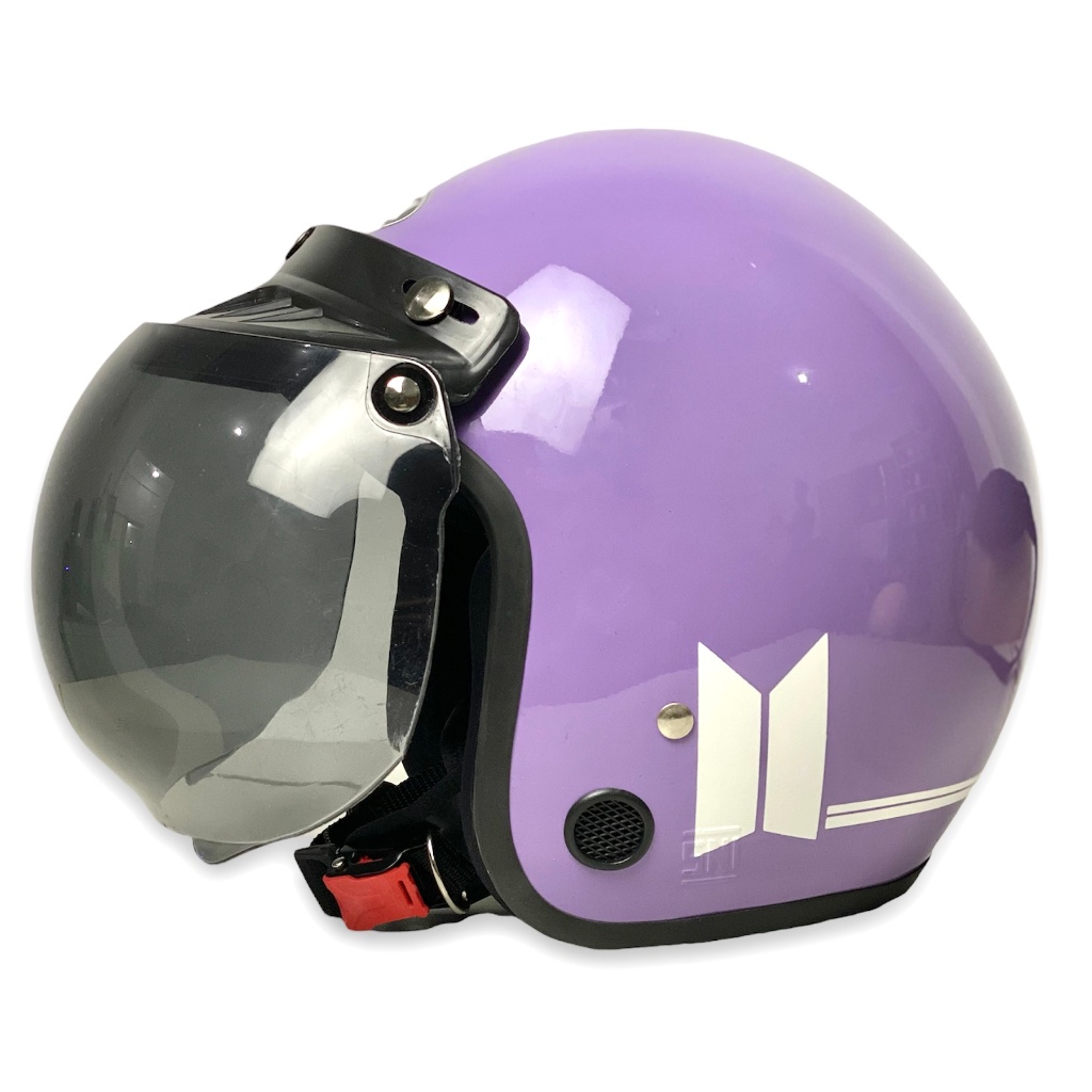 SALE Helm Bogo Dewasa Pria Wanita Helem Retro Hlem Cewek Motor Sni Motif Kekinian