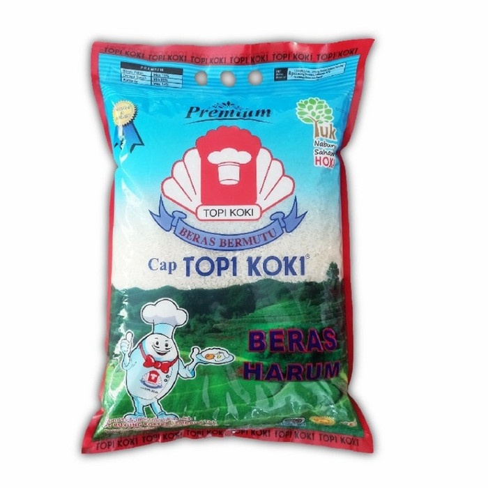 

BERAS HARUM TOPI KOKI PANDAN WANGI 5 KG