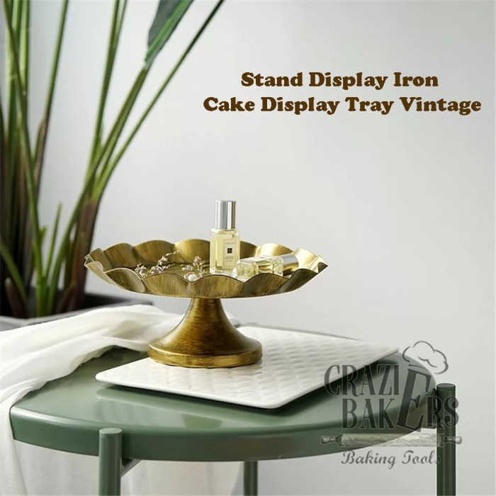 

✅Termurah Stand Display Iron Cake Display Tray Vintage Diskon